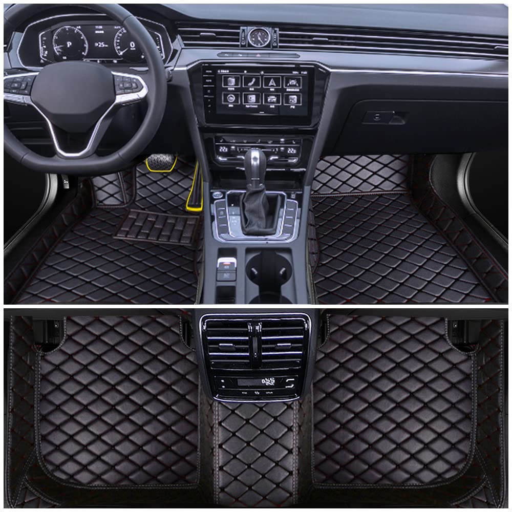 Auto Fußmatten Set für M5 F10 2011-2017 Leder Automatte wasserdichte FussMatten Rutsch Allwetter-Matten Schwarz Auto Fußmatten Set für M5 F10 2011-2017 Leder Automatte wasserdichte FussMatten Rutsch Allwetter-Matten Schwarz von Jialuode