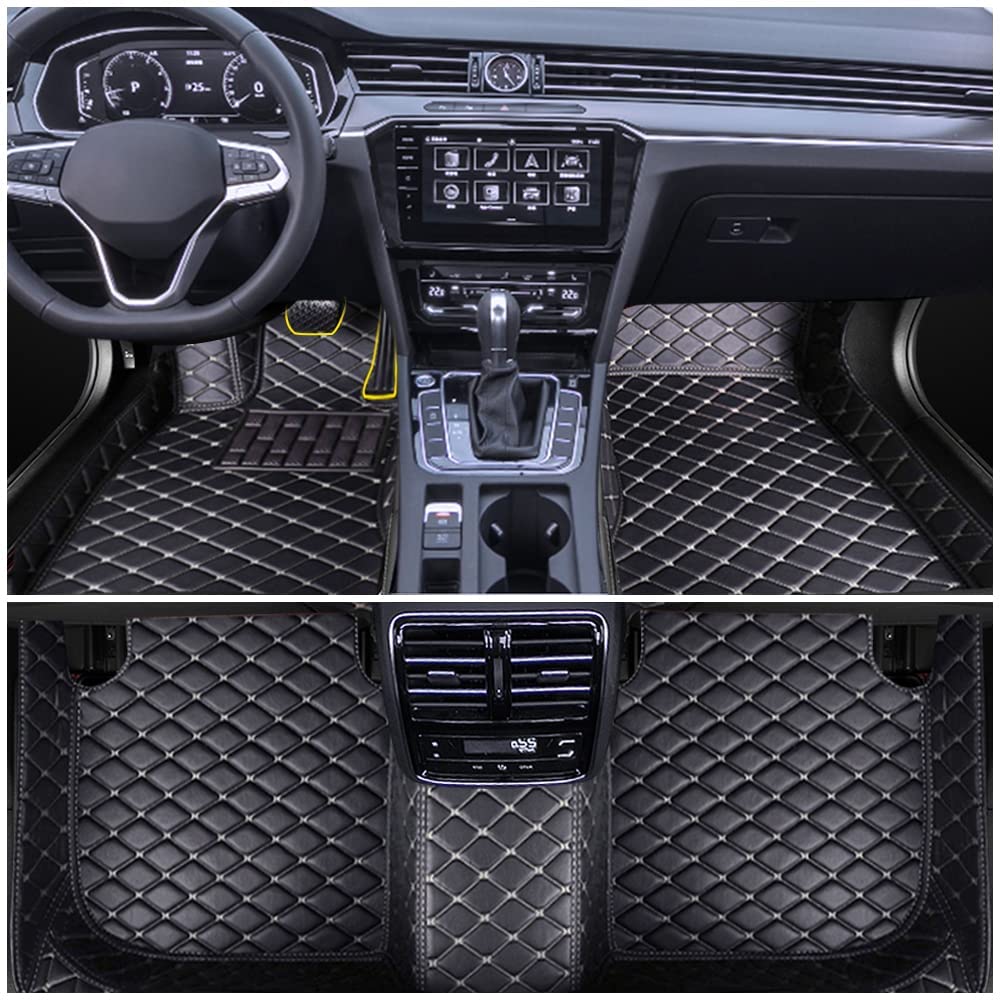 Auto Fußmatten Set für ML-Class 2006-2011 Leder Automatte wasserdichte FussMatten Rutsch Allwetter-Matten schwarz-beige Linie Auto Fußmatten Set für ML-Class 2006-2011 Leder Automatte wasserdichte FussMatten Rutsch Allwetter-Matten schwarz-beige Linie von Jialuode