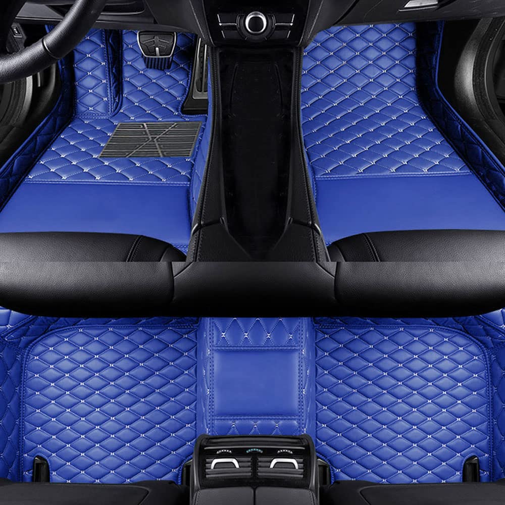 Benutzerdefinierte Auto Fußmatten Anpassbare 95% Auto Modell PU Leder voller bedeckter Schutz Advanced Performance Liners,Blau Benutzerdefinierte Auto Fußmatten Anpassbare 95% Auto Modell PU Leder voller bedeckter Schutz Advanced Performance Liners,Blau von Jialuode