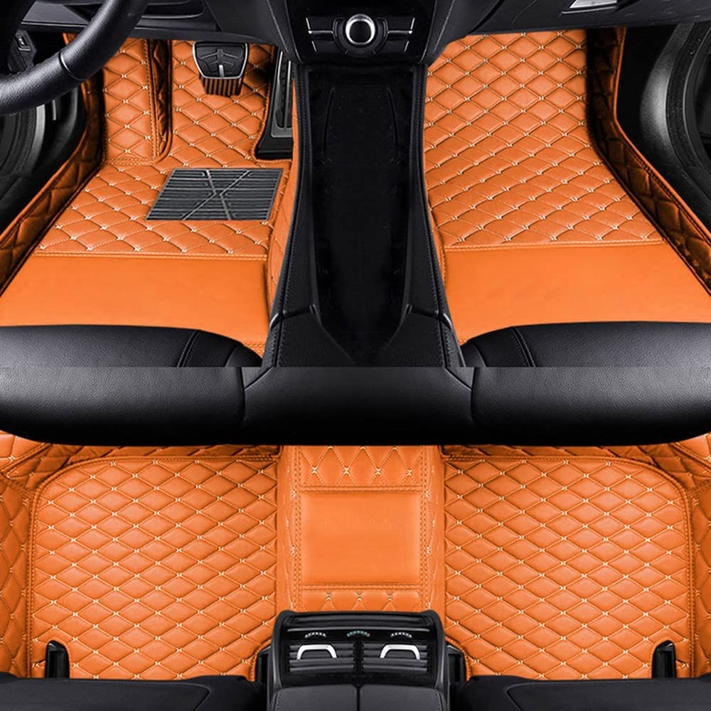 Benutzerdefinierte Auto Fußmatten Anpassbare 95% Auto Modell PU Leder voller bedeckter Schutz Advanced Performance Liners,orange Benutzerdefinierte Auto Fußmatten Anpassbare 95% Auto Modell PU Leder voller bedeckter Schutz Advanced Performance Liners,orange von Jialuode