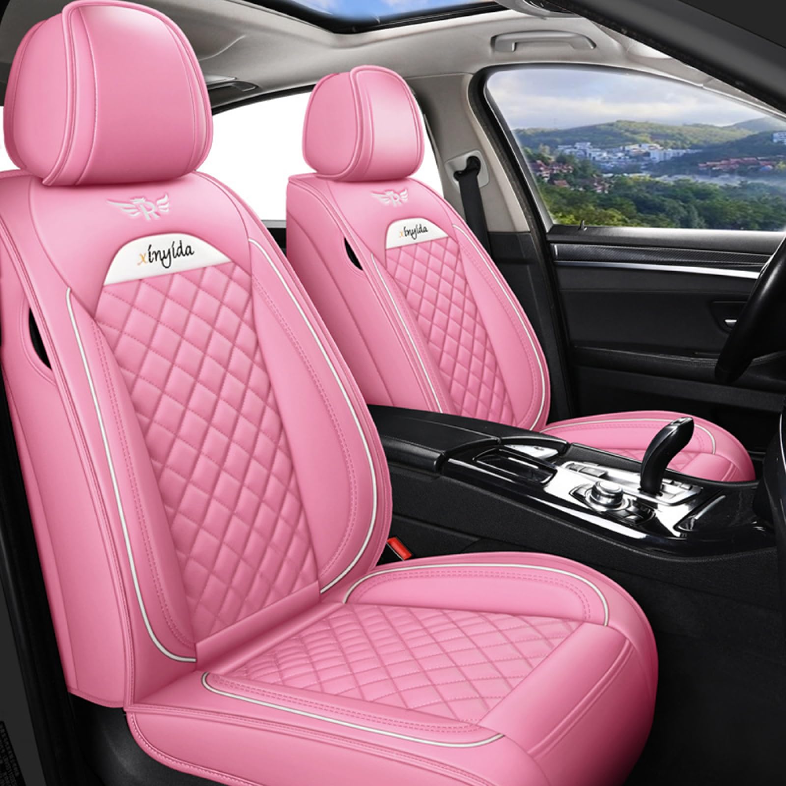 Jialuode Autositzbezüge Set Für Golf 2006-2022 Vordersitze und Rückbank Schonbezüge Sitzbezug Komplett-Set Rosa Jialuode Autositzbezüge Set Für Golf 2006-2022 Vordersitze und Rückbank Schonbezüge Sitzbezug Komplett-Set Rosa von Jialuode
