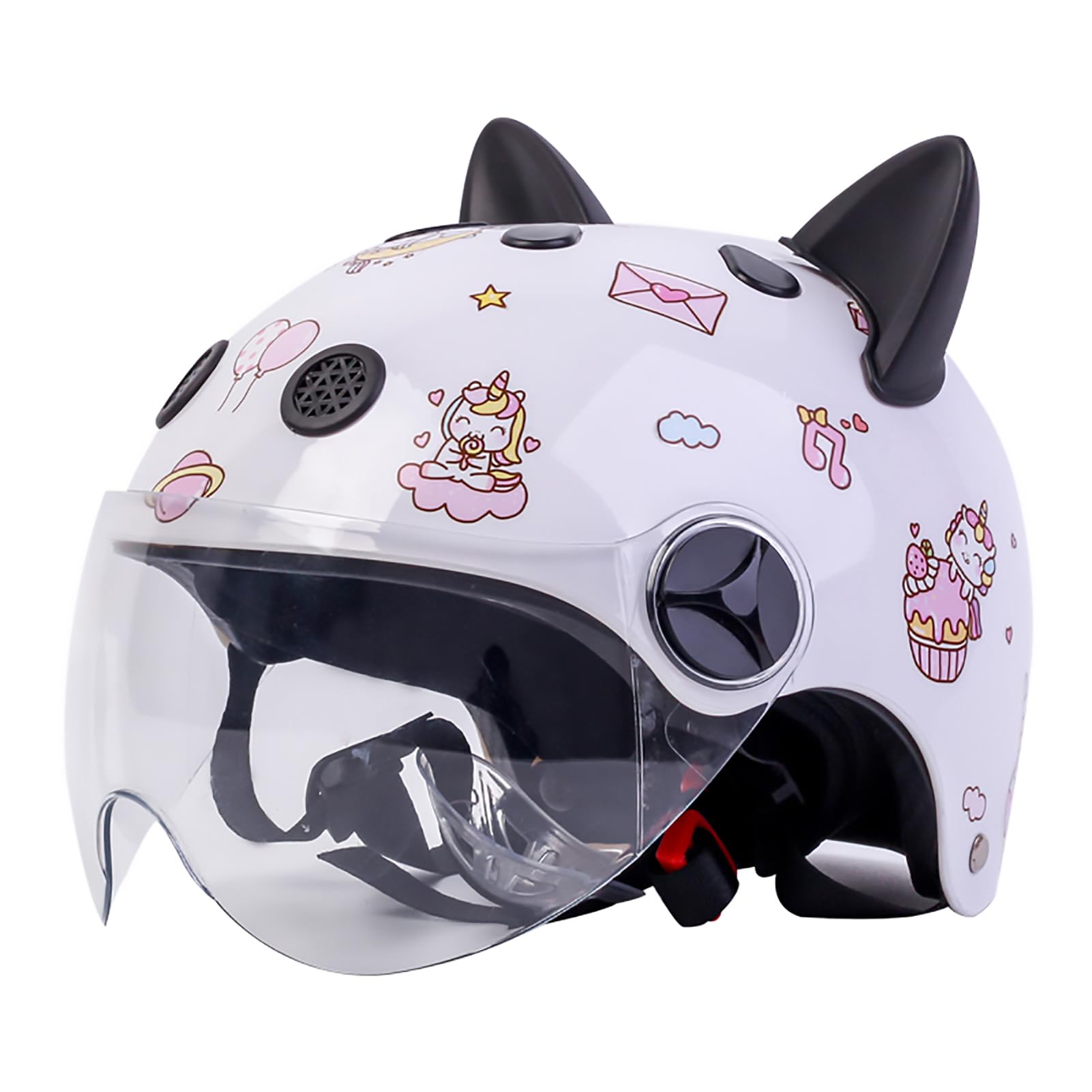 Kinder Motorradhelm, Jungen Und Mädchen Rollerhelm, Mofa Helm, Jethelm Mit Sonnenblende, Fahrradhelm, 47-54Cm, Für 5 Jahre - 12 Jahre Kid. C,47~54cm Kinder Motorradhelm, Jungen Und Mädchen Rollerhelm, Mofa Helm, Jethelm Mit Sonnenblende, Fahrradhelm, 47-54Cm, Für 5 Jahre - 12 Jahre Kid. C,47~54cm von JianJud