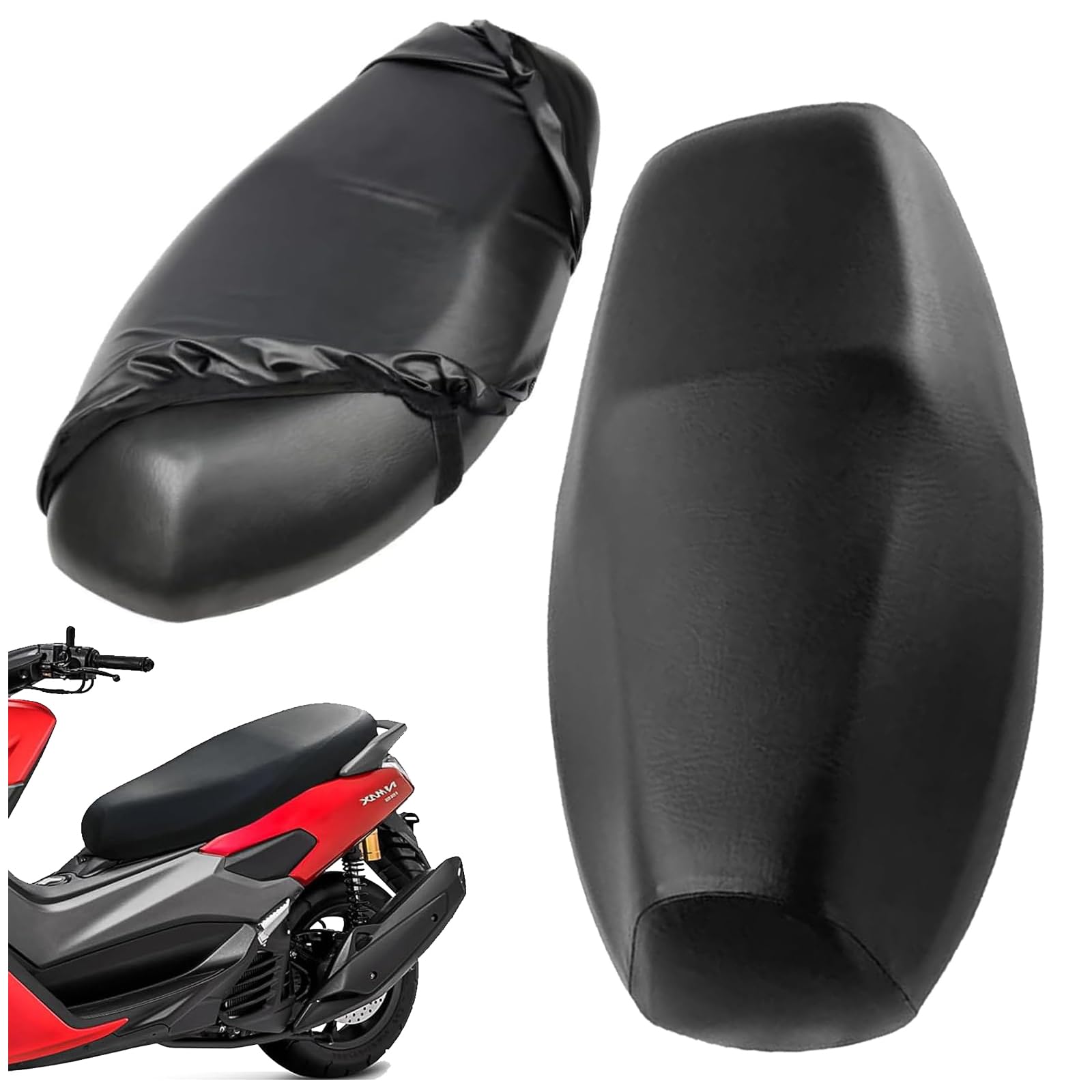 Jiavlyx 2 Stück Motorradsattelbezug, elastischer Sattelbezug für Scooter, wasserdicht, Sonnen- und Regenschutz, Universal-Sattelbezug für Elektro-Scooter und Motorräder Jiavlyx 2 Stück Motorradsattelbezug, elastischer Sattelbezug für Scooter, wasserdicht, Sonnen- und Regenschutz, Universal-Sattelbezug für Elektro-Scooter und Motorräder von Jiavlyx