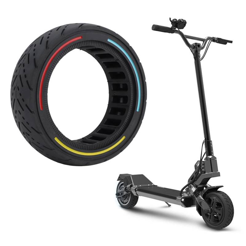 8,5 X 2,5 Zoll Elektroroller-Vollreifen, Gummi-Vollreifen Vorne/hinten, Ersatz-Waben-Vollreifen für Dualtron Mini Speedway Leger Elektroroller (COLORFUL) von Jiawu