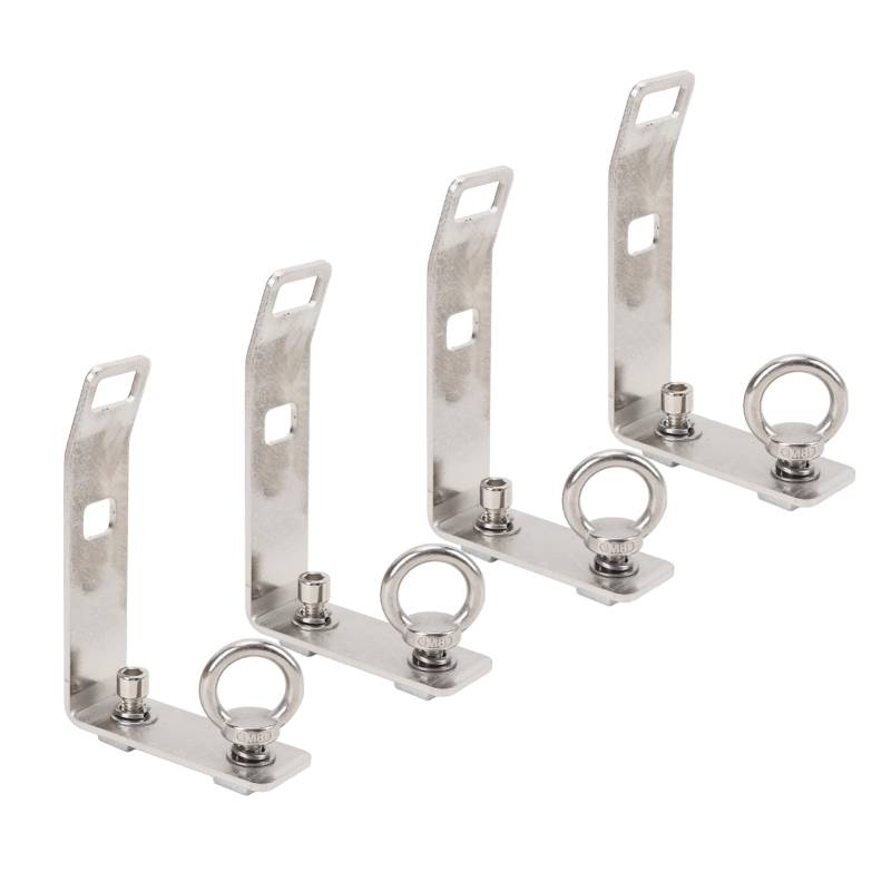 Ersatz-Laststopper, 4er-Pack T-Nut-LKW-Querstange, Edelstahl-Lastbegrenzer für Leiter, Brennholz, Ski, Snowboard, Kajak, Dachgepäckträger, Dachgepäckträger-Zubehör von Jiawu