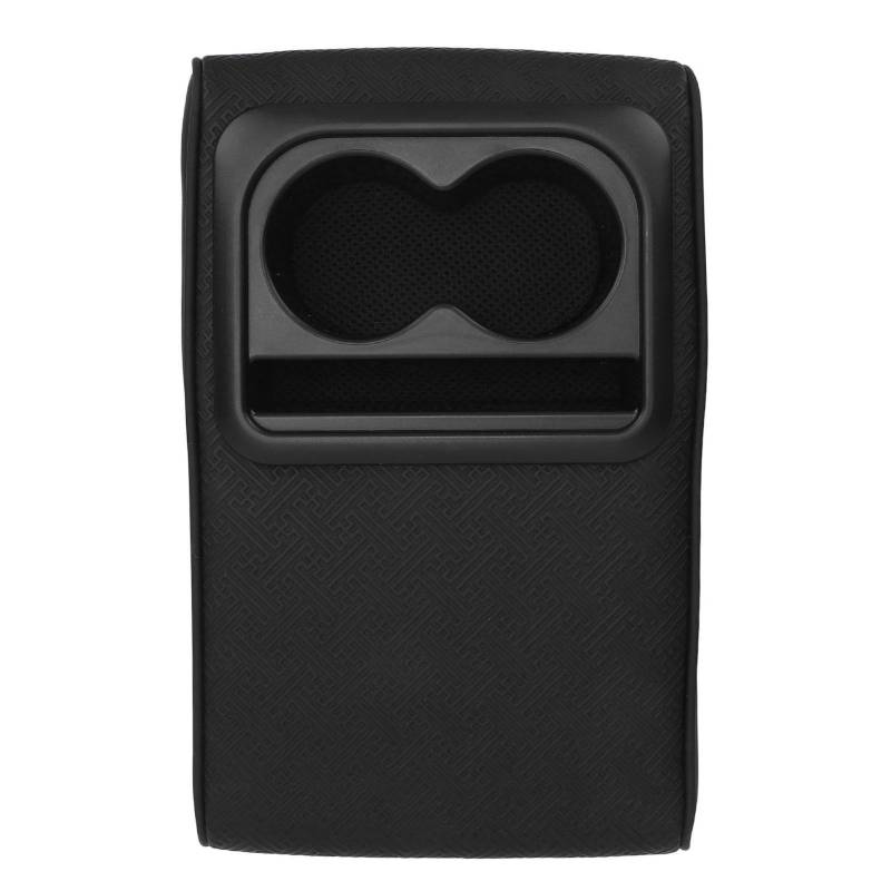 Jiawu Auto -Center -Konsolen -Armlehnenkissen, Nappa -Leder -Auto -Armlehnen -Kissen mit 2 Tasse Halter, Speicherschaum -Mittelkonsole -Abdeckung, Innenraum des Universal Car von Jiawu