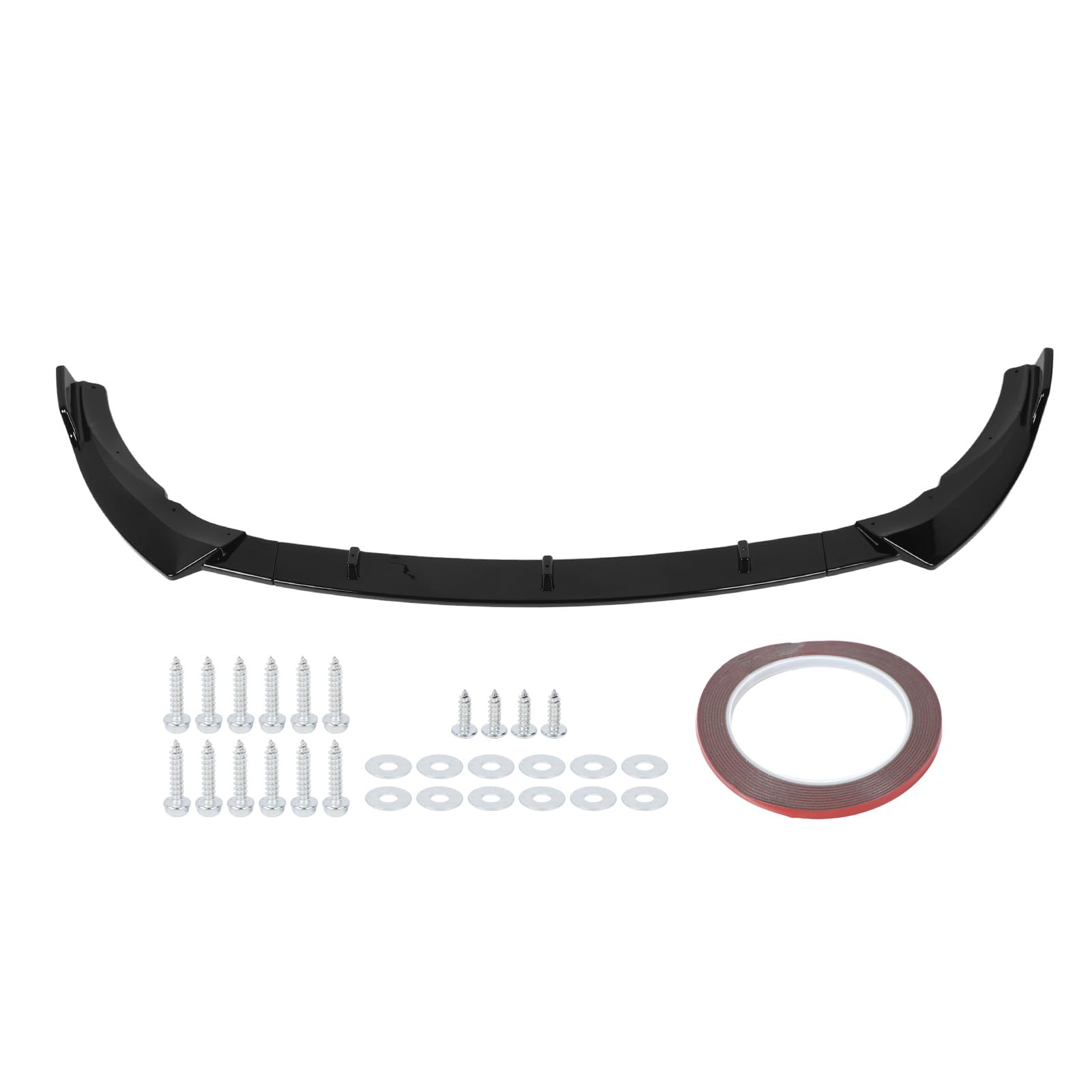Jiawu Frontstoßstangen-Lippensplitter für C-Klasse W205 C205 AMG-Line 2019-2021, 3-teiliger Stoßstangenschutz-Spoiler, Frontstoßstangen-Lippenkinn-Ersatz (glänzend Jiawu Frontstoßstangen-Lippensplitter für C-Klasse W205 C205 AMG-Line 2019-2021, 3-teiliger Stoßstangenschutz-Spoiler, Frontstoßstangen-Lippenkinn-Ersatz (glänzend von Jiawu