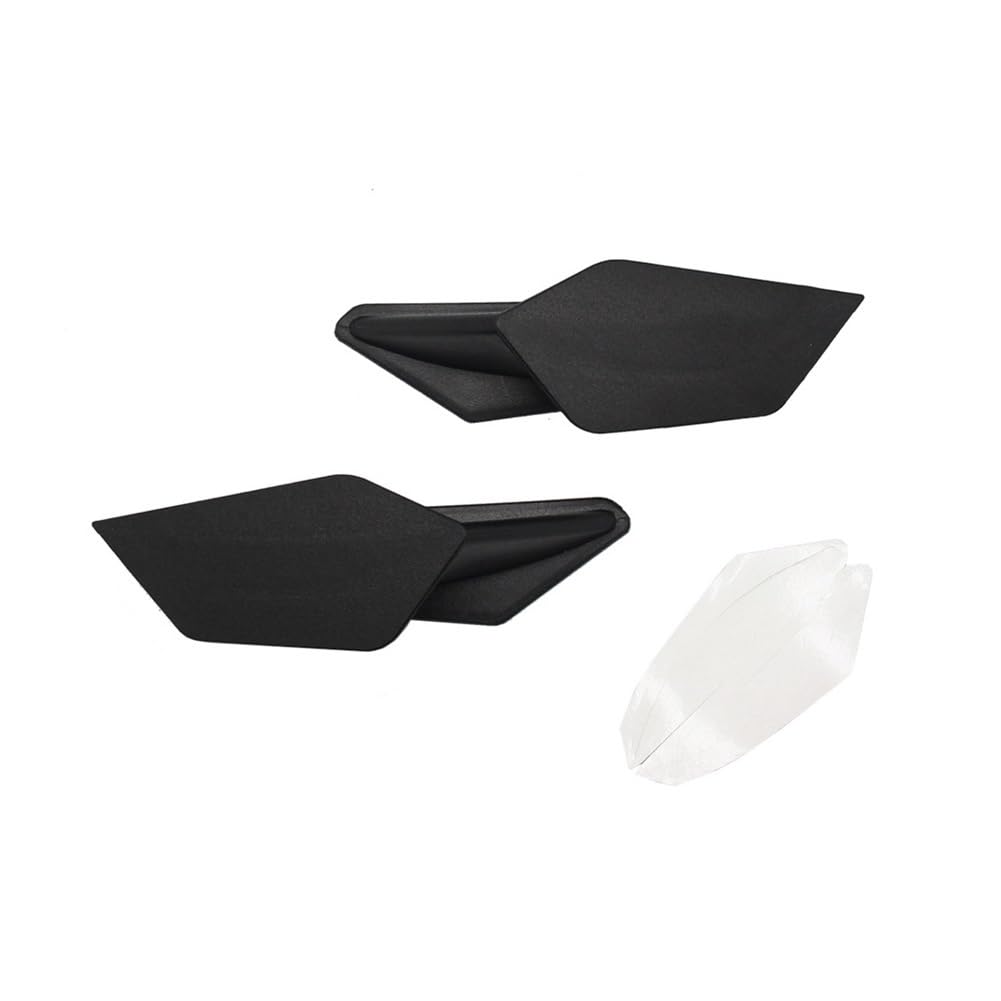 1 Paar Motorrad Aerodynamische Winglets Spoiler Wing Kit Für Für H2/H2R Motorrad zubehör(Black) von Jiechao
