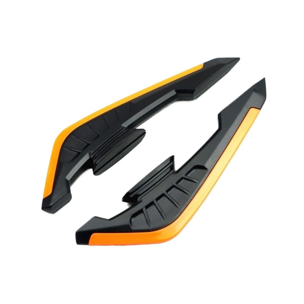 1 Paar Motorrad-Roller-Winglets Spoiler Aerodynamisches Flügel-Set Motorrad-Zubehör Windflügel Seitenverkleidung, Winglet Motorrad zubehör(Orange) von Jiechao