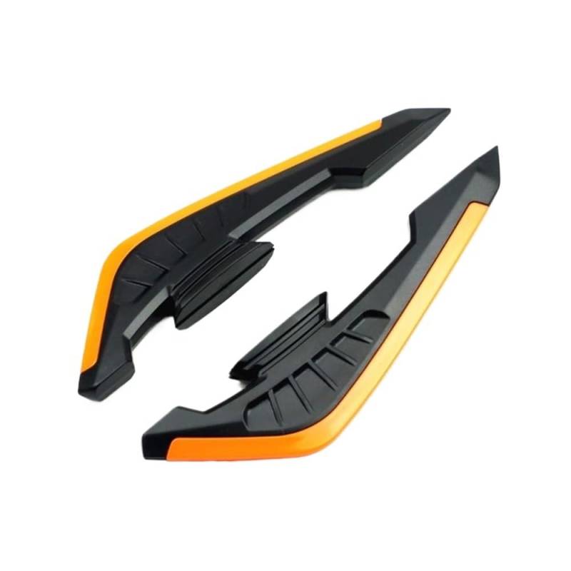 1 Paar Motorrad-Roller-Winglets Spoiler Aerodynamisches Flügel-Set Motorrad-Zubehör Windflügel Seitenverkleidung, Winglet Motorrad zubehör(Orange) von Jiechao