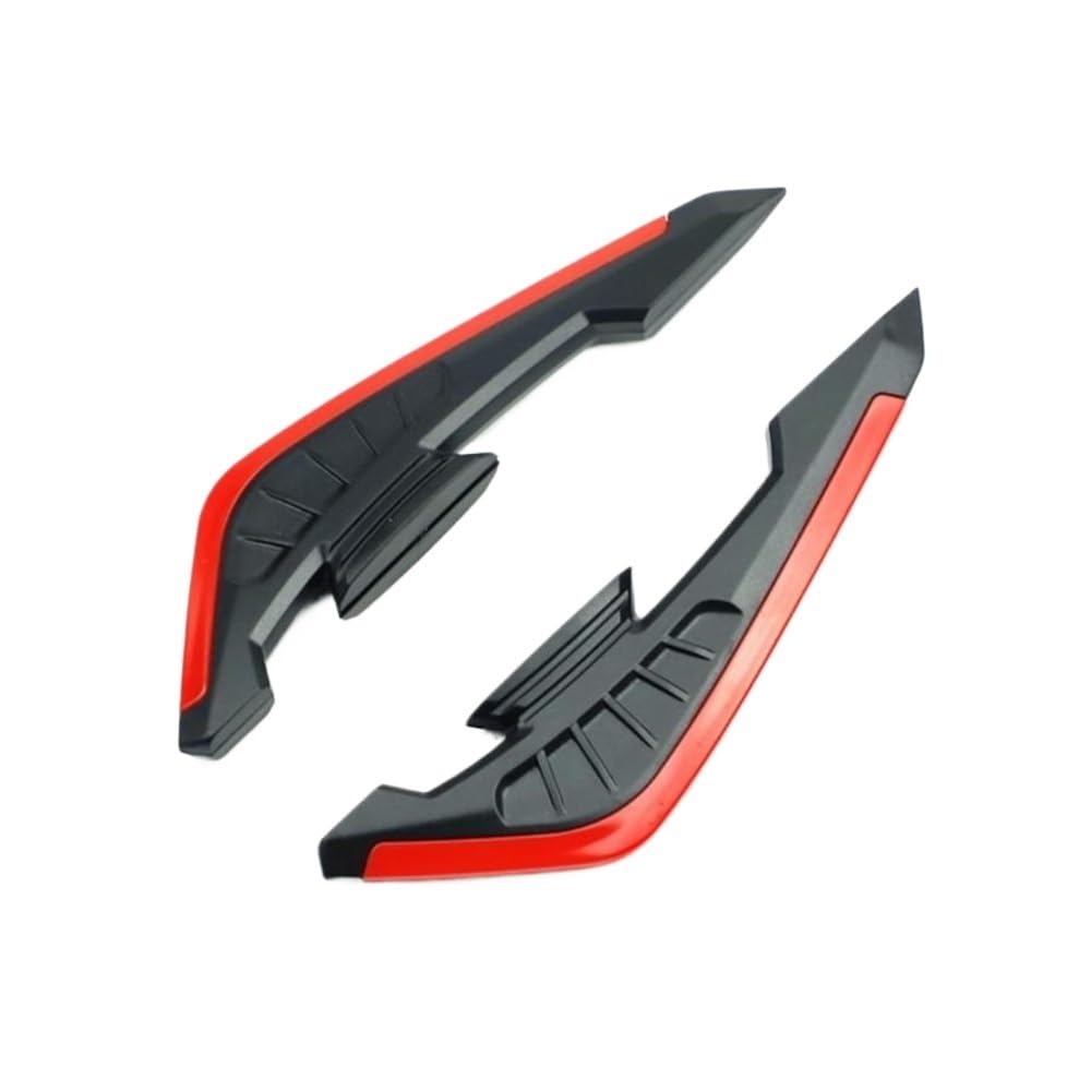 1 Paar Motorrad-Roller-Winglets Spoiler Aerodynamisches Flügel-Set Motorrad-Zubehör Windflügel Seitenverkleidung, Winglet Motorrad zubehör(Red) von Jiechao
