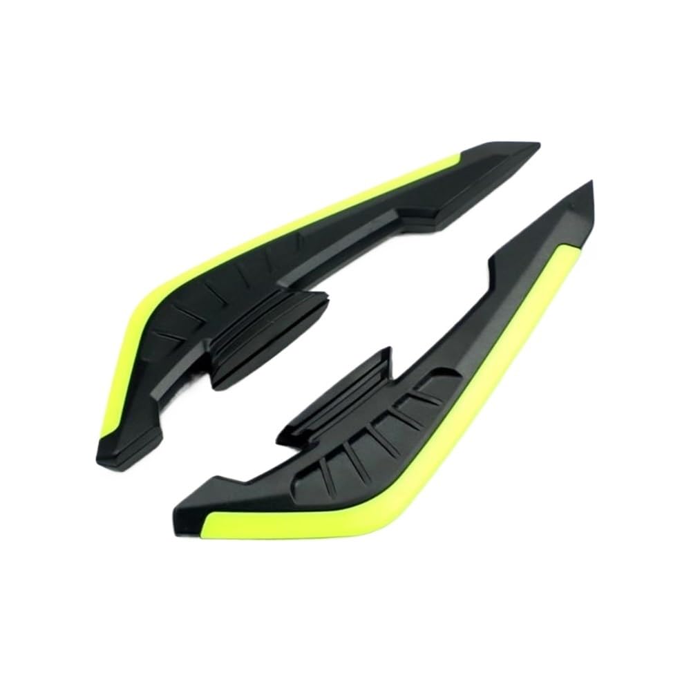 1 Paar Motorrad-Roller-Winglets Spoiler Aerodynamisches Flügel-Set Motorrad-Zubehör Windflügel Seitenverkleidung, Winglet Motorrad zubehör(Yellow) von Jiechao
