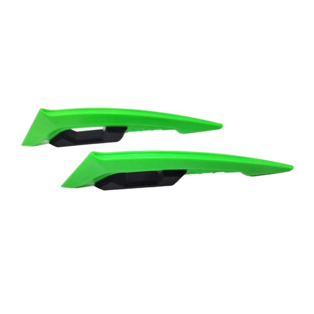 1 Paar Universal Motorrad Winglet Aerodynamischer Spoiler Dynamischer Flügel Dekoration Aufkleber Für Motorrad Roller Motorrad zubehör(Green) von Jiechao