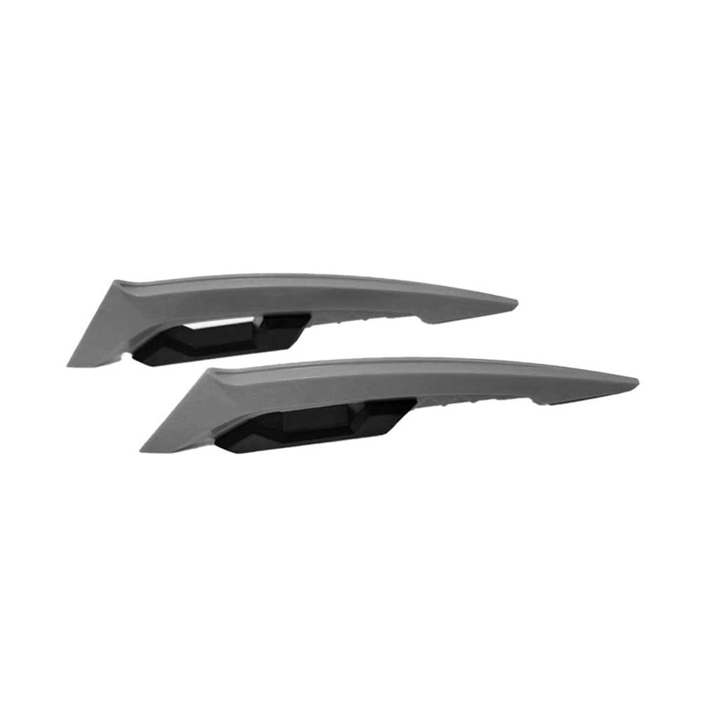 1 Paar Universal Motorrad Winglet Aerodynamischer Spoiler Dynamischer Flügel Dekoration Aufkleber Für Motorrad Roller Motorrad zubehör(Grey) von Jiechao