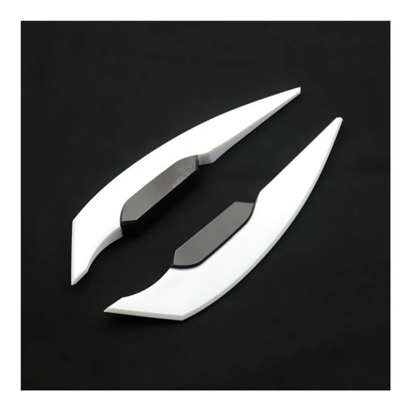 2 Stück Universal Motorrad Winglet Aerodynamischer Spoiler Flügel Seitenspoiler Aufkleber Dynamischer Flügel Für Motorrad Roller Motorrad zubehör(White) von Jiechao