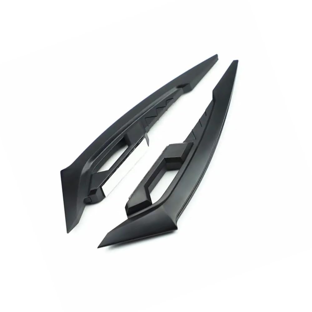 2 Stücke Motorrad Winglets Vorderseite Spoiler Aerodynamische Flügel Set Feste Windflügel Dekoration Aufkleber Motorrad zubehör(Black) von Jiechao