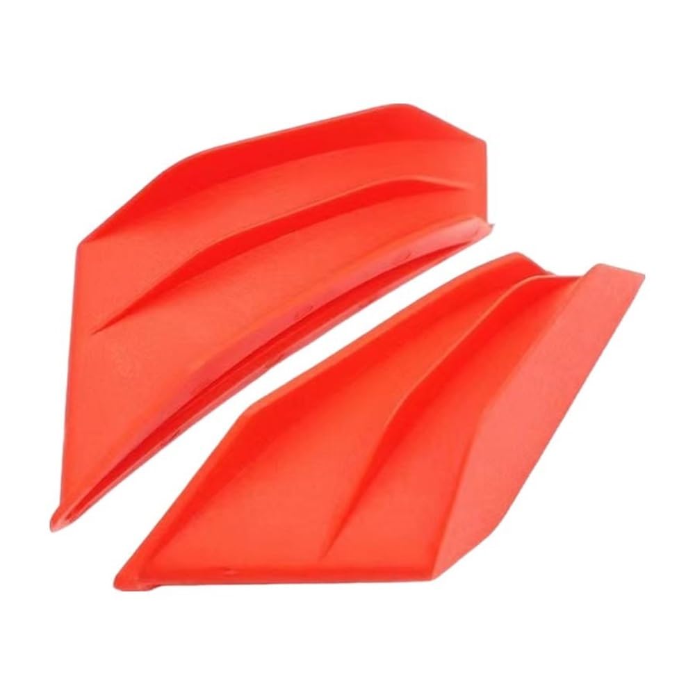 Aerodynamischer Flügel Spoiler Seitenverlängerung Winglet Motorradflügel Motorrad Spoilerflügel Motorrad Aerodynamische Winglets Motorrad zubehör(Orange) von Jiechao