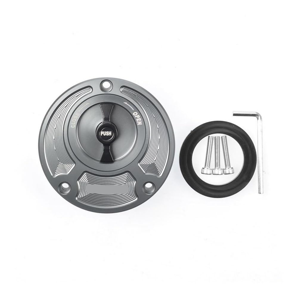 Für 1098 1198 SR 748/S 848 EVO 996 Motorrad Vorne Tankdeckel Öl Abdeckung Teile Tankabdeckung(Gray Black B) von Jiechao