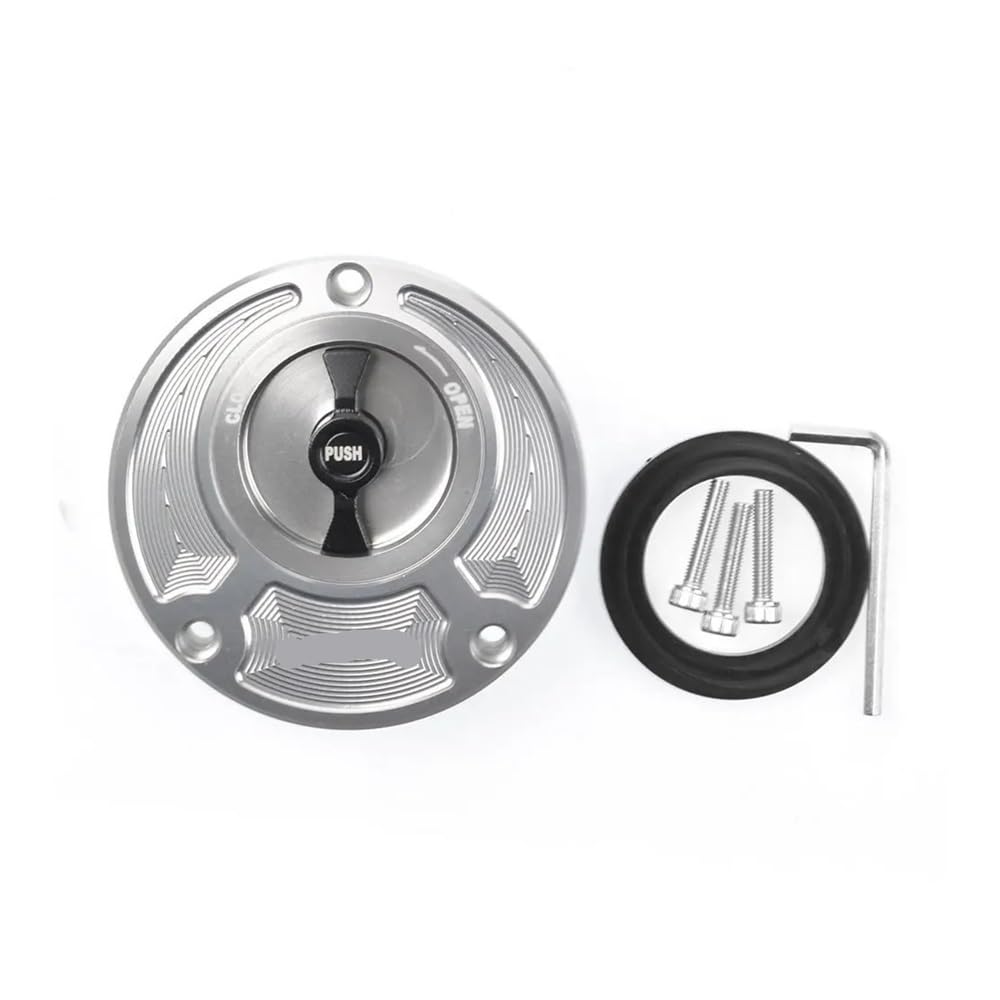 Für 1098 1198 SR 748/S 848 EVO 996 Motorrad Vorne Tankdeckel Öl Abdeckung Teile Tankabdeckung(Sliver Black B) von Jiechao
