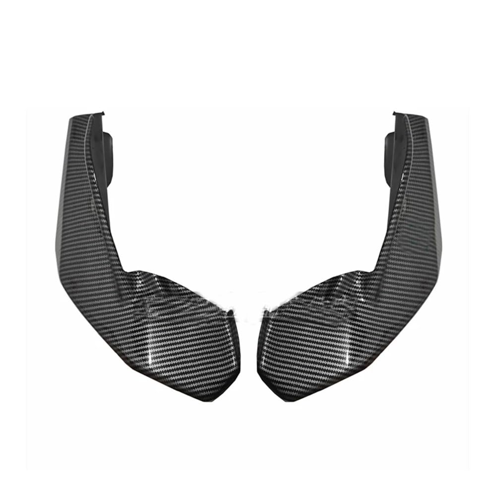 Für Für GPR250R Für GPR 250R 2020-2022 Winglet Aerodynamische Spoiler Flügel Ergeht Motorrad Vordere Abdeckung Extender Motorrad zubehör(Carbon Fiber Look) von Jiechao