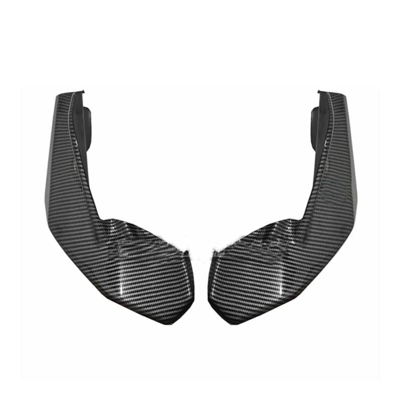 Für Für GPR250R Für GPR 250R 2020-2022 Winglet Aerodynamische Spoiler Flügel Ergeht Motorrad Vordere Abdeckung Extender Motorrad zubehör(Carbon Fiber Look) von Jiechao