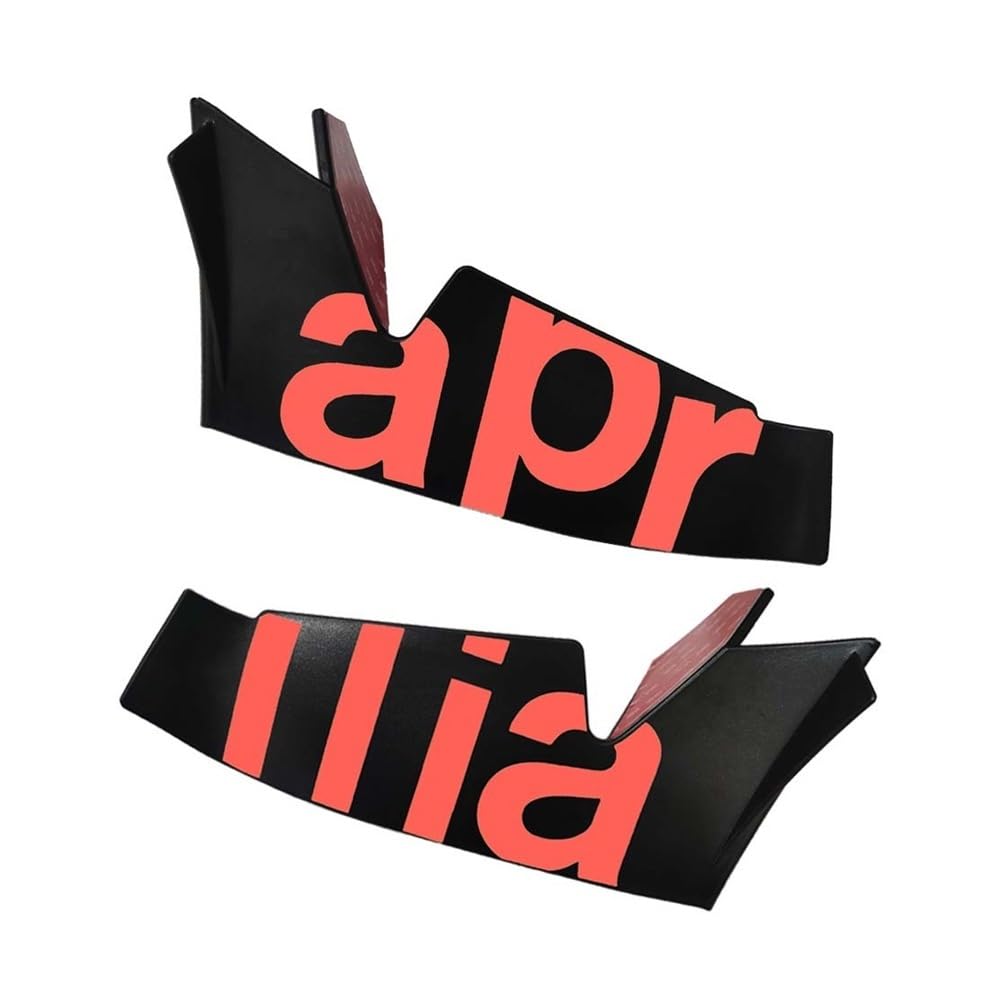 Für Für RS660 Für Rs660 Motorrad Zubehör Winglet Aerodynamische Flügel Kit Spoiler Motorrad zubehör(Red) von Jiechao