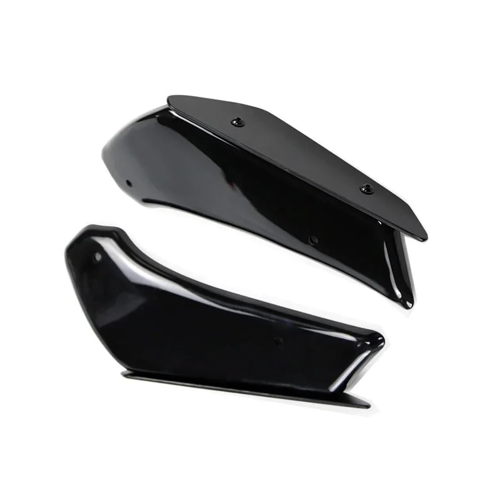 Für GSXR 1000 Für GSX-R1000 Für GSXR1000 2017-2024 Winglets Spoiler Verkleidung Aerodynamische Flügel Kit Feste Motorrad Teile Motorrad zubehör(Black) von Jiechao