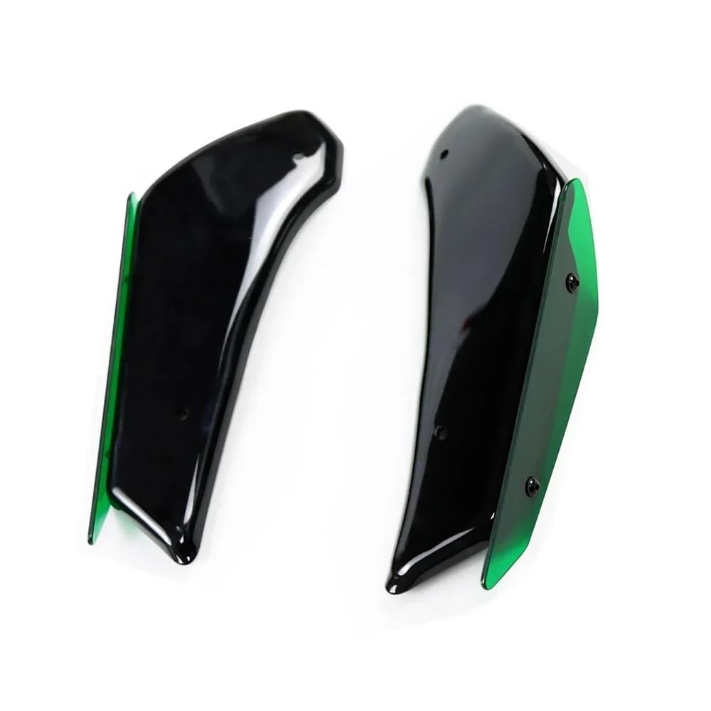 Für GSXR 1000 Für GSX-R1000 Für GSXR1000 2017-2024 Winglets Spoiler Verkleidung Aerodynamische Flügel Kit Feste Motorrad Teile Motorrad zubehör(Green) von Jiechao