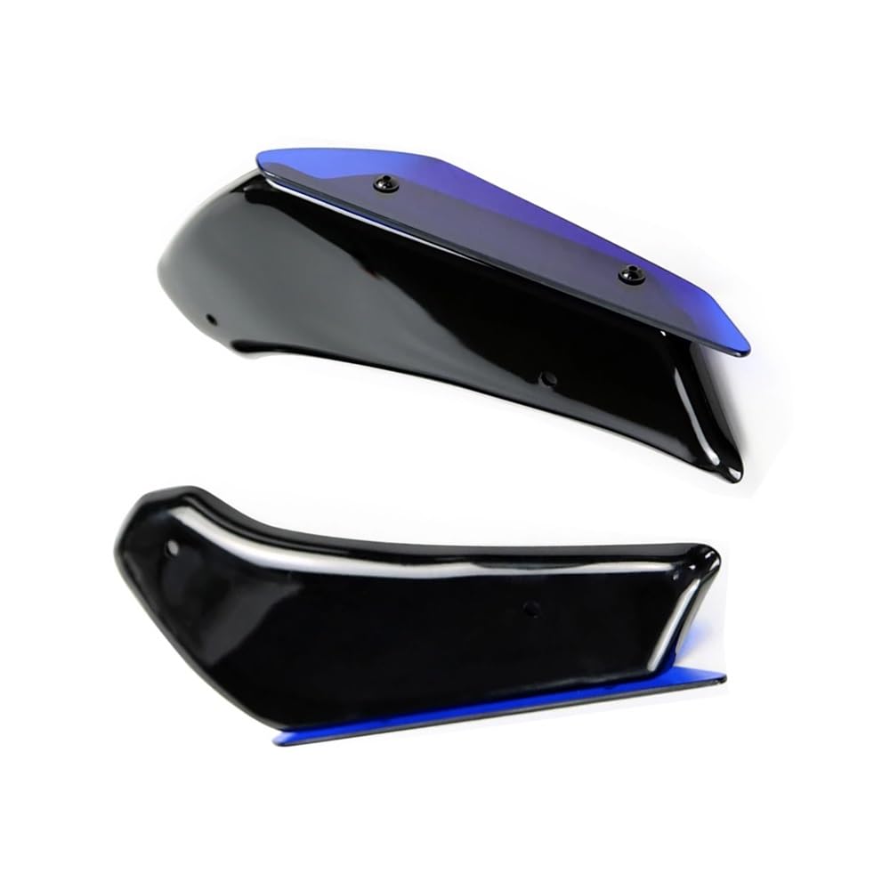 Für GSXR 600 Für GSXR750 Für GSX-R 750 Für GSXR600 2011-2024 Winglet Motorrad Teil Aerodynamische Flügel Kit Feste Spoiler Verkleidung Motorrad zubehör(Blue) von Jiechao