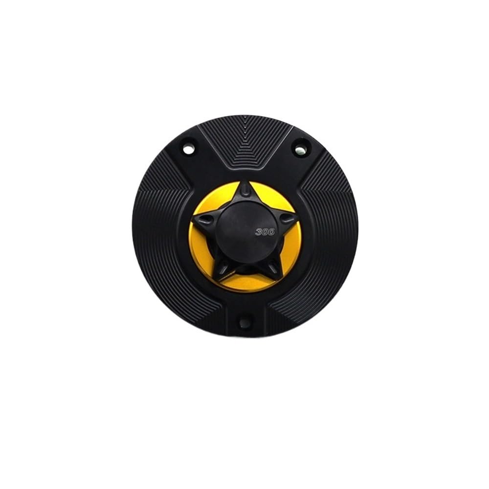 Für Ninja 300 Für EX300 2013-2017 Für Z300 Für ER300 2013-2016 Motorrad-Tankdeckel-Abdeckung Zubehör Tankabdeckung(Yellow) von Jiechao