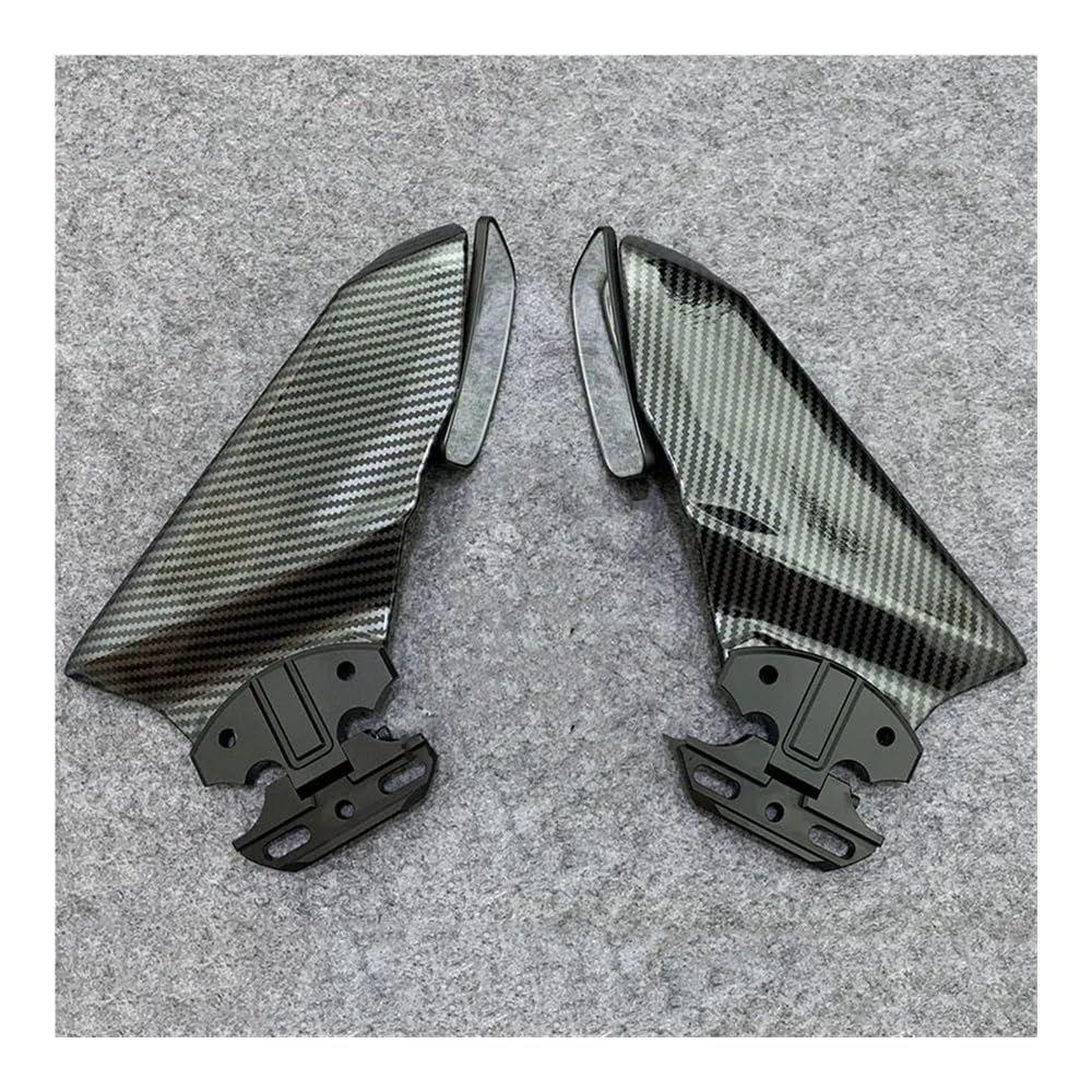 Für Ninja 650 Für ER6F Für ER-6F Motorrad Spiegel Front Verkleidung Winglets Aerodynamische Flügel Seite Flügel Spoiler Verkleidung Motorrad zubehör(C Color-73) von Jiechao