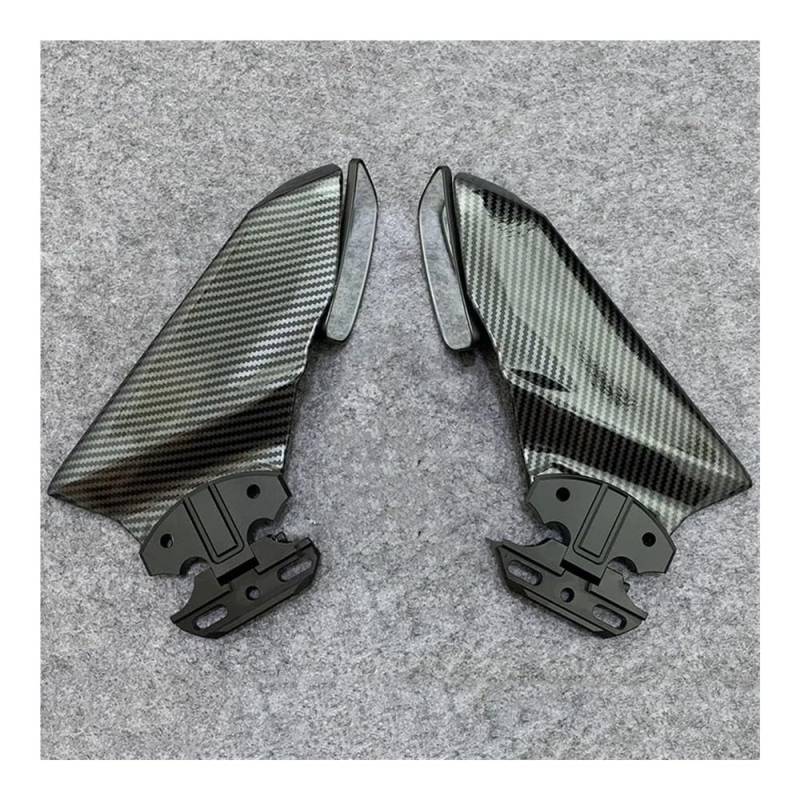 Für Ninja 650 Für ER6F Für ER-6F Motorrad Spiegel Front Verkleidung Winglets Aerodynamische Flügel Seite Flügel Spoiler Verkleidung Motorrad zubehör(C Color-73) von Jiechao
