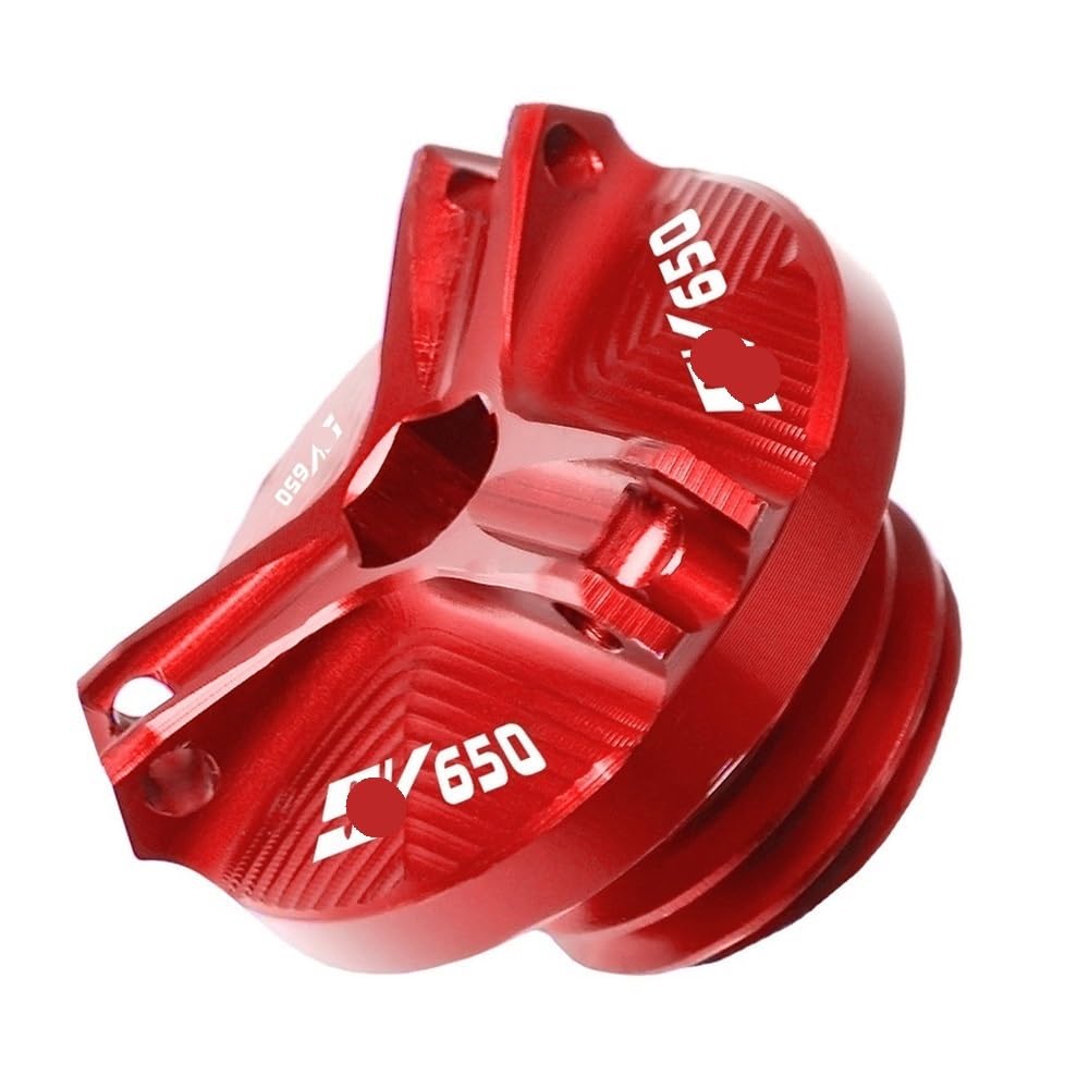Für SV 650 Für SV 650S Für SV650 Für SV650S 2003-2012 Motoröl Tankdeckel M20 * 15 Tankabdeckung(Red) von Jiechao