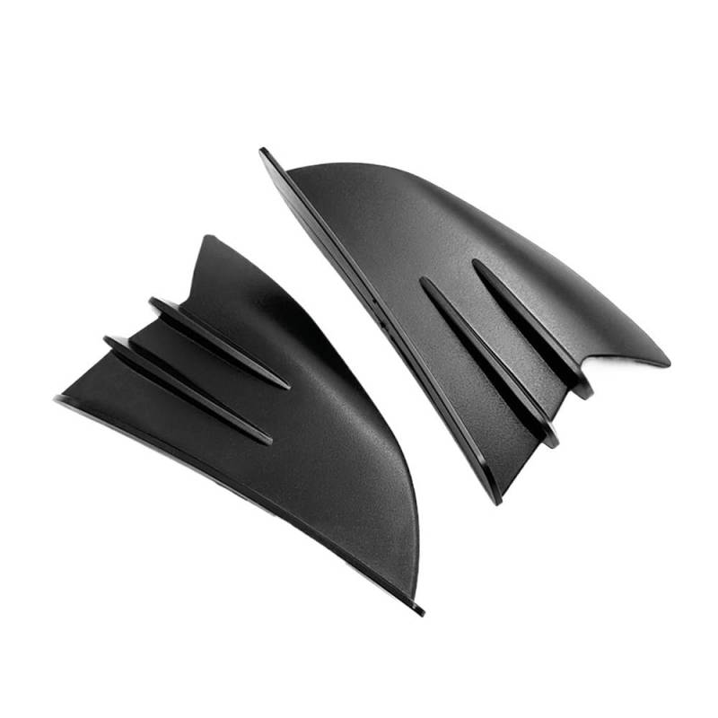 Für Z650 Für Z800 Für Z300 Für Z750 Für Z900 Für Z1000 Motorrad Universal Unten Winglet Aerodynamische Flügel Kit Spoiler Motorrad zubehör(Black) von Jiechao