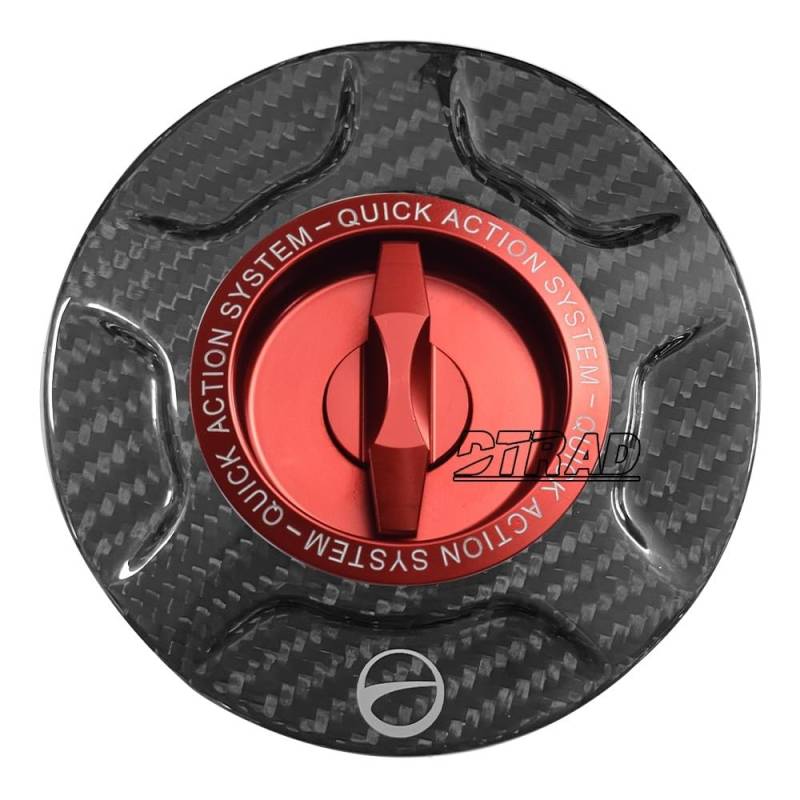 Für ZX6R 636 Für ZX10R Für Ninja 400 650 Für Z900 Motorrad Kraftstoff Tank Kappe Öl Tank Abdeckung Teile Tankabdeckung(Full Red Type-I) von Jiechao