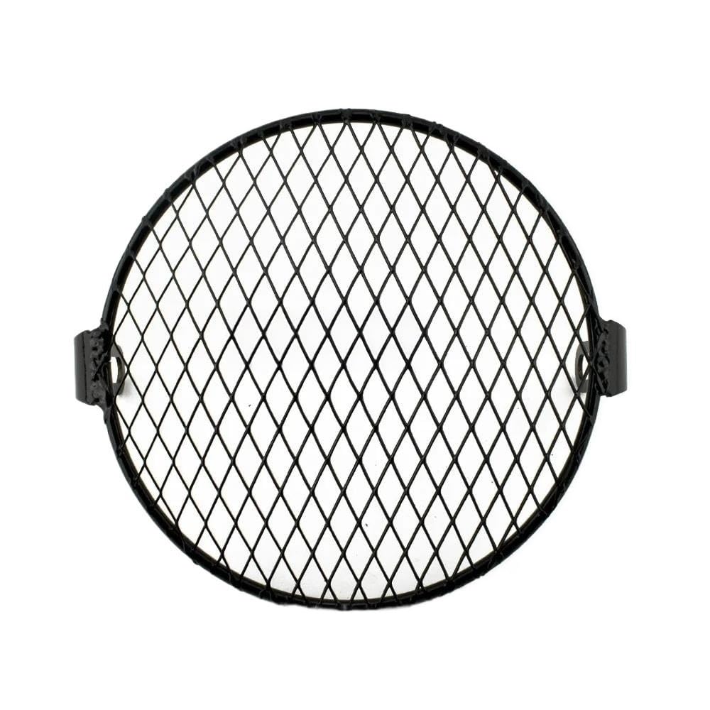 Jiechao Motorradteile Für Cafe Racer Für Cruiser 6,5 "Motorrad Scheinwerfer Mesh Grill Schutz Front Lampe Mesh Grille Abdeckung Schutz Scheinwerfer Abdeckung(Color8) von Jiechao