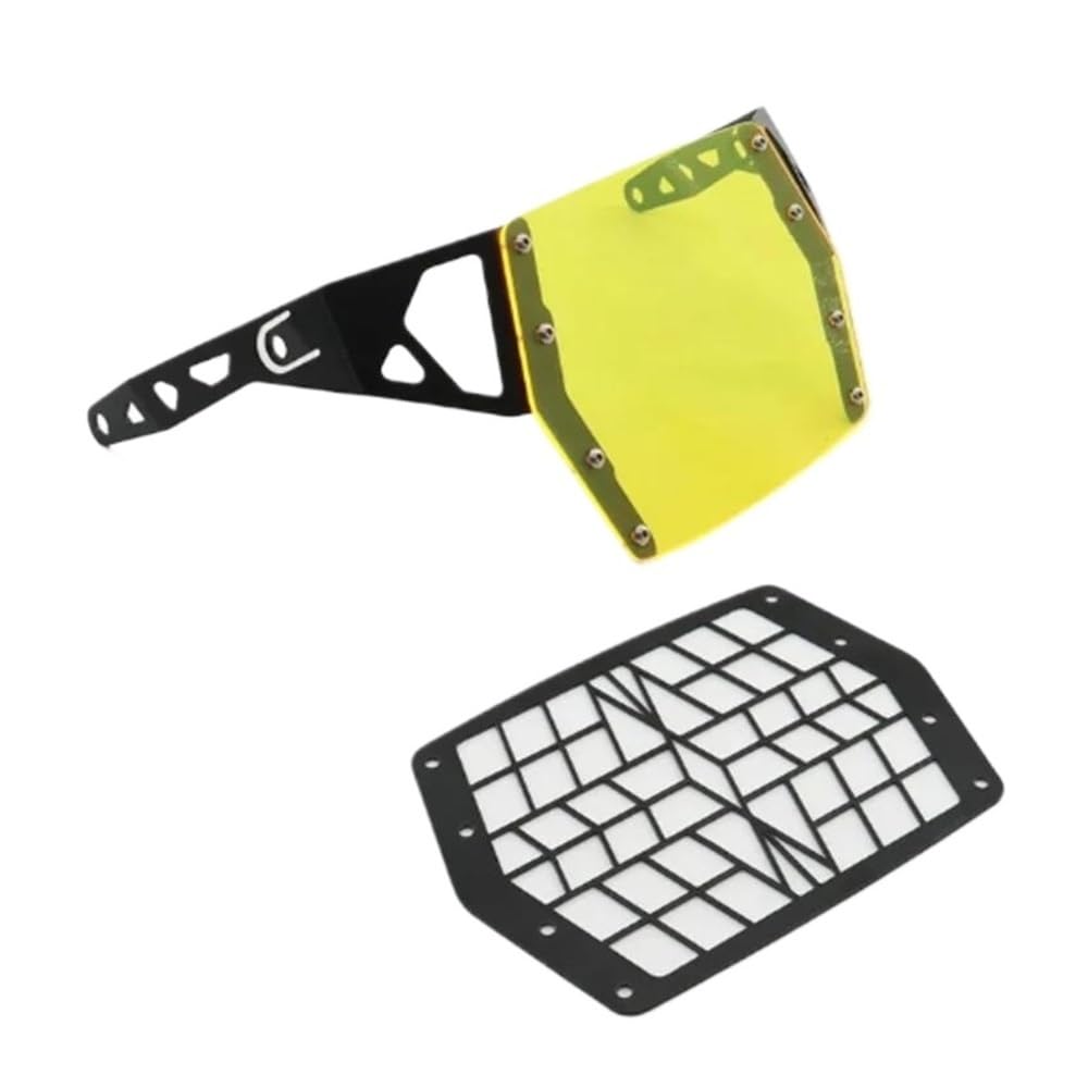 Jiechao Motorradteile Für DL 1050 Für V-Strom Für Dl1050 Für DL1050XT 2019 2020 Motorrad Scheinwerfer Protector Grille Schutz Abdeckung Schutz Grill(Yellow - Grille) von Jiechao