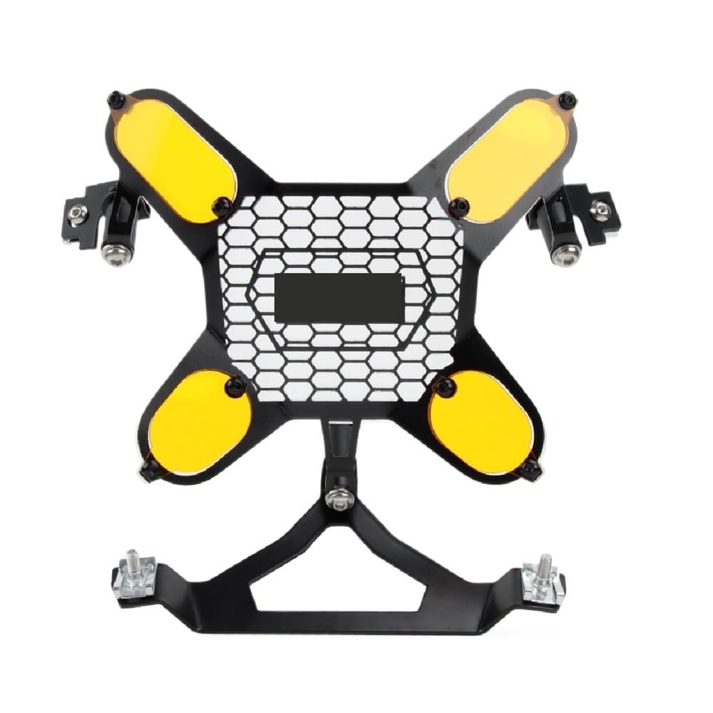 Jiechao Motorradteile Für R 1300GS Für R1300GS 2023-2024 Motorrad Acryl Licht Abdeckung Schutz Scheinwerfer Schutz Scheinwerfer Schutz Schutz Abdeckung(Yellow) von Jiechao