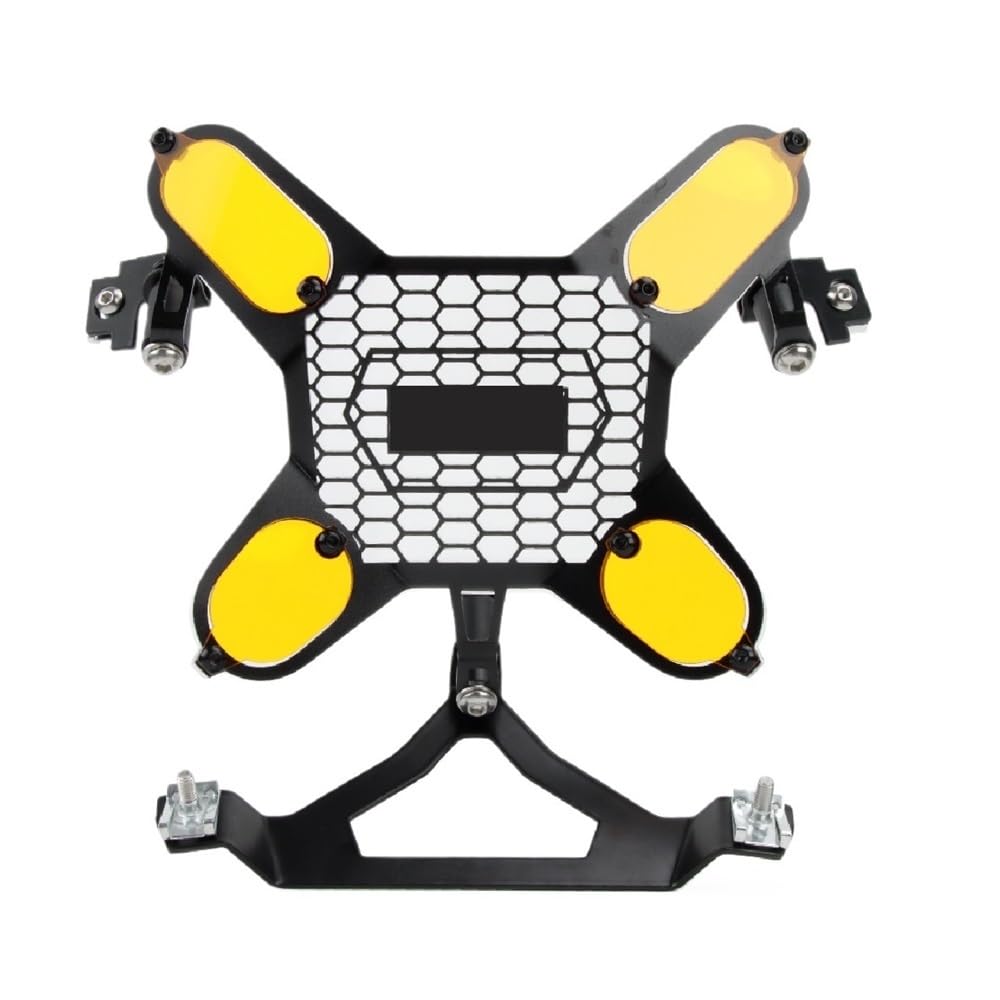 Jiechao Motorradteile Für R1300GS Für R 1300GS 2023-2024 Motorrad Licht Abdeckung Schutz Scheinwerfer Schutz Scheinwerfer Schutz Schutz Abdeckung(Yellow) von Jiechao