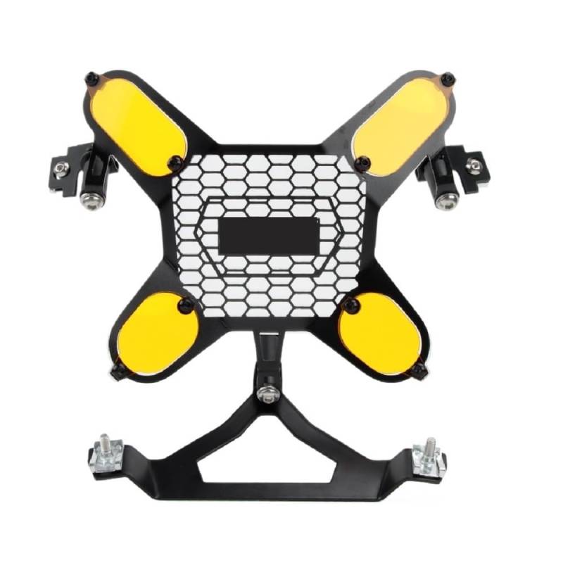 Jiechao Motorradteile Für R1300GS Für R 1300GS 2023-2024 Motorrad Licht Abdeckung Schutz Scheinwerfer Schutz Scheinwerfer Schutz Schutz Abdeckung(Yellow) von Jiechao