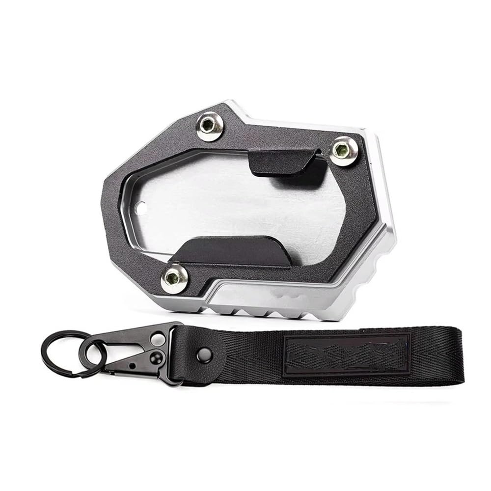 Jiechao Motorradzubehör Für R1300GS Für R 1300 GS Für R1300 GS Für R 1300GS 2024 + Motorradzubehör Ständer Fußverlängerung Seitenständer Pad Schlüsselanhänger(White) von Jiechao