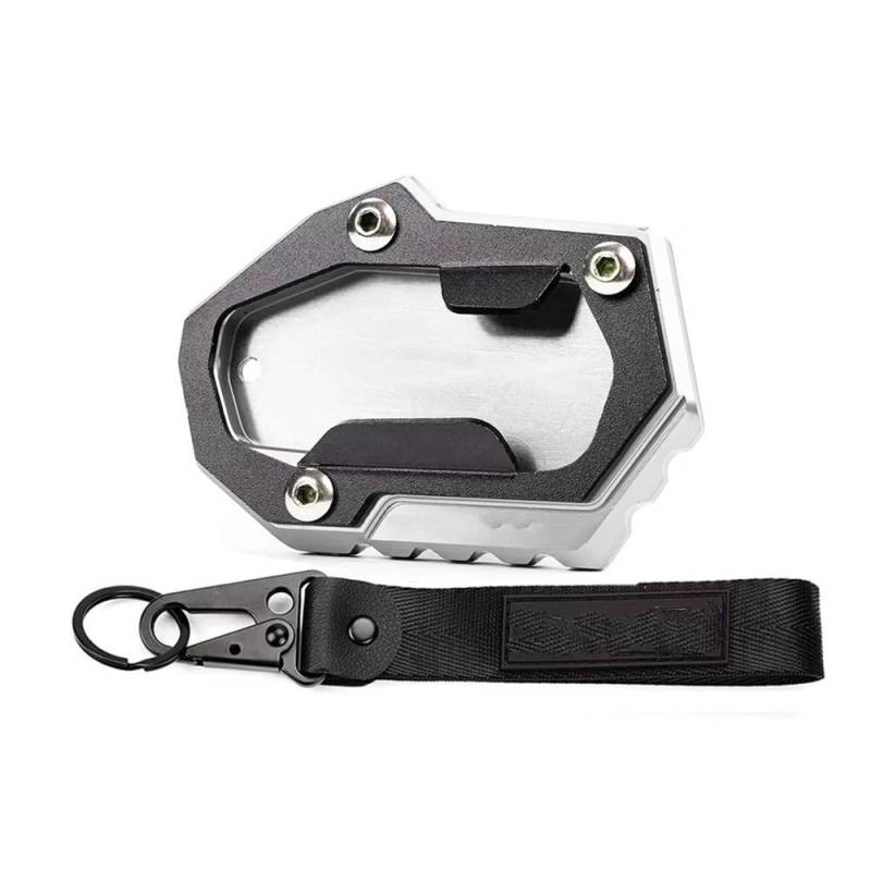 Jiechao Motorradzubehör Für R1300GS Für R 1300 GS Für R1300 GS Für R 1300GS 2024 + Motorradzubehör Ständer Fußverlängerung Seitenständer Pad Schlüsselanhänger(White) von Jiechao