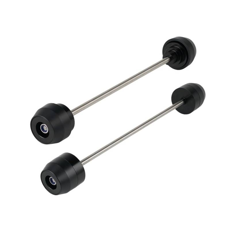 Motocross Zubehör Für DRZ400SM Für DRZ400 Für DRZ400E Für DRZ400S 2000-2021 Vordere Hinterachse Slider Radgabel Crash Protector(Front Rear Black) von Jiechao