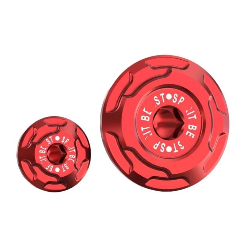 Motocross Zubehör Motorrad Motor Schraube Abdeckung Loch Linke Seite Motor Abdeckung Kurbelgehäuse Schraube Abdeckung FÜR FÜR Ninja400 FÜR Z400(Red) von Jiechao