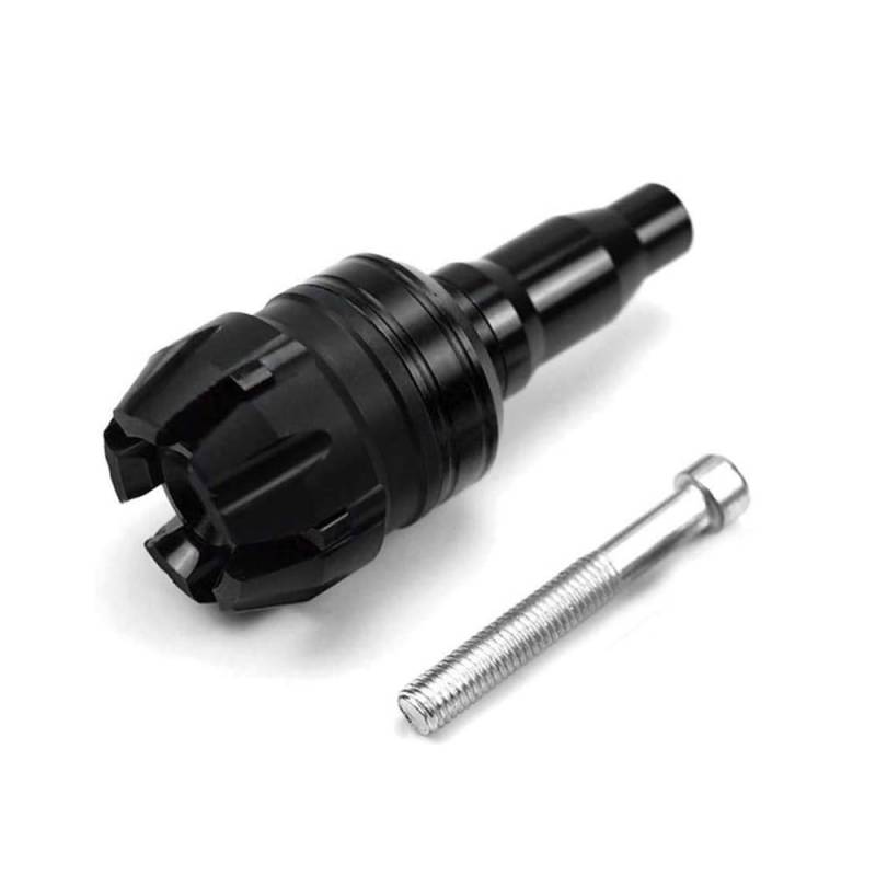 Motocross Zubehör Motorrad Rahmen Slider Fallen Protector 8mm Schraube M8 Anti Crash Motor Schutz Pad Stange(Color-Black) von Jiechao