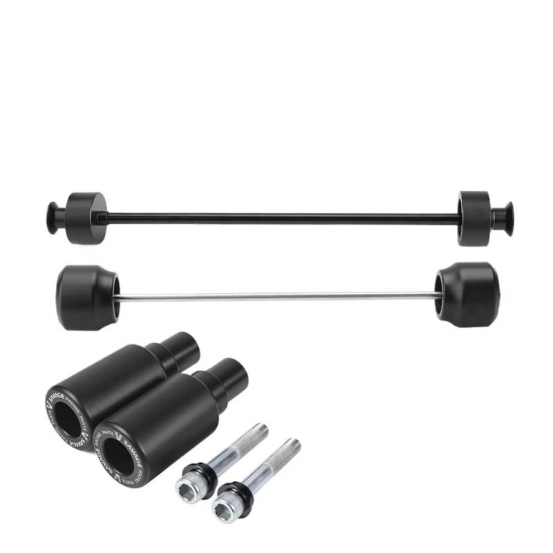 Motocross Zubehör Rahmenverkleidung Crash Sliders Vorder- Und Hinterradachsen-Slider Für MT07 Für MT-07 Für Tracer 700GT/7GT 2016-2024(1 Set Slider) von Jiechao