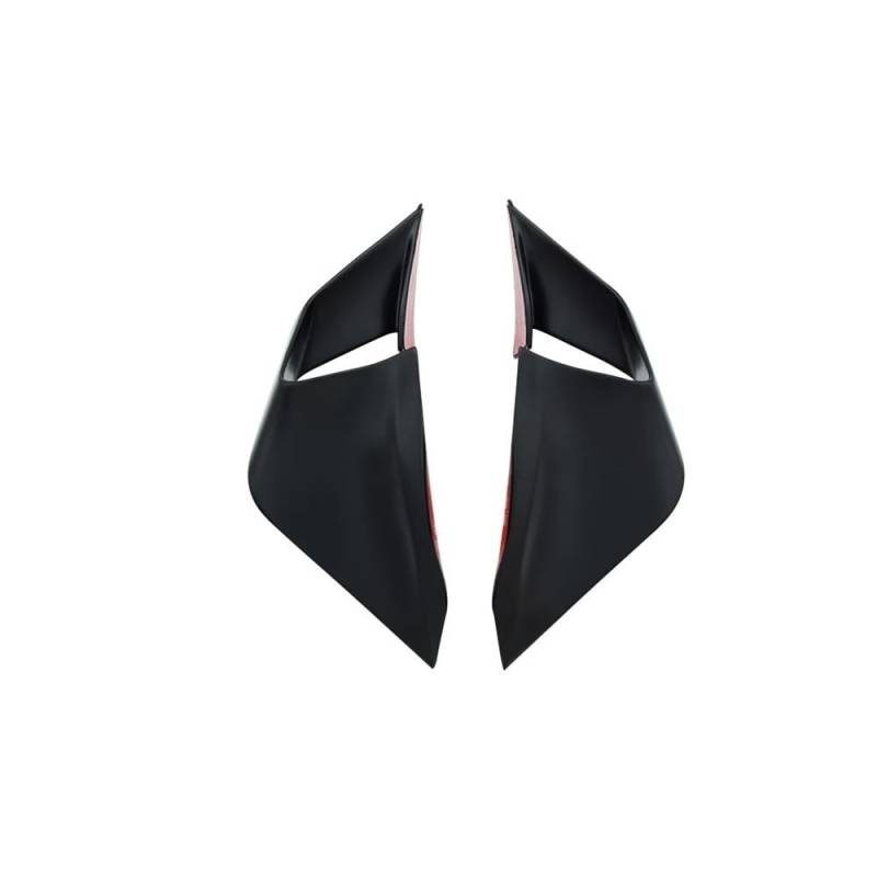 Motorrad Feste Wind Flügel Aerodynamische Spoiler Winglet Für ZX-25R Für ZX25R Für ZX-4R Für ZX-4RR 2021-2024 Motorrad zubehör(Matte Black) von Jiechao