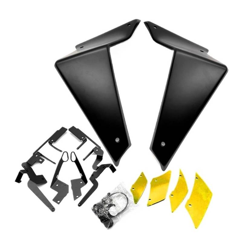 Motorrad Front Aerodynamik Seite Spoiler Feste Winglet Verkleidung Flügel Abdeckung Für MT-09 Für MT09 SP Für MT 09 2021-2023 Motorrad zubehör(Matt Black-05) von Jiechao