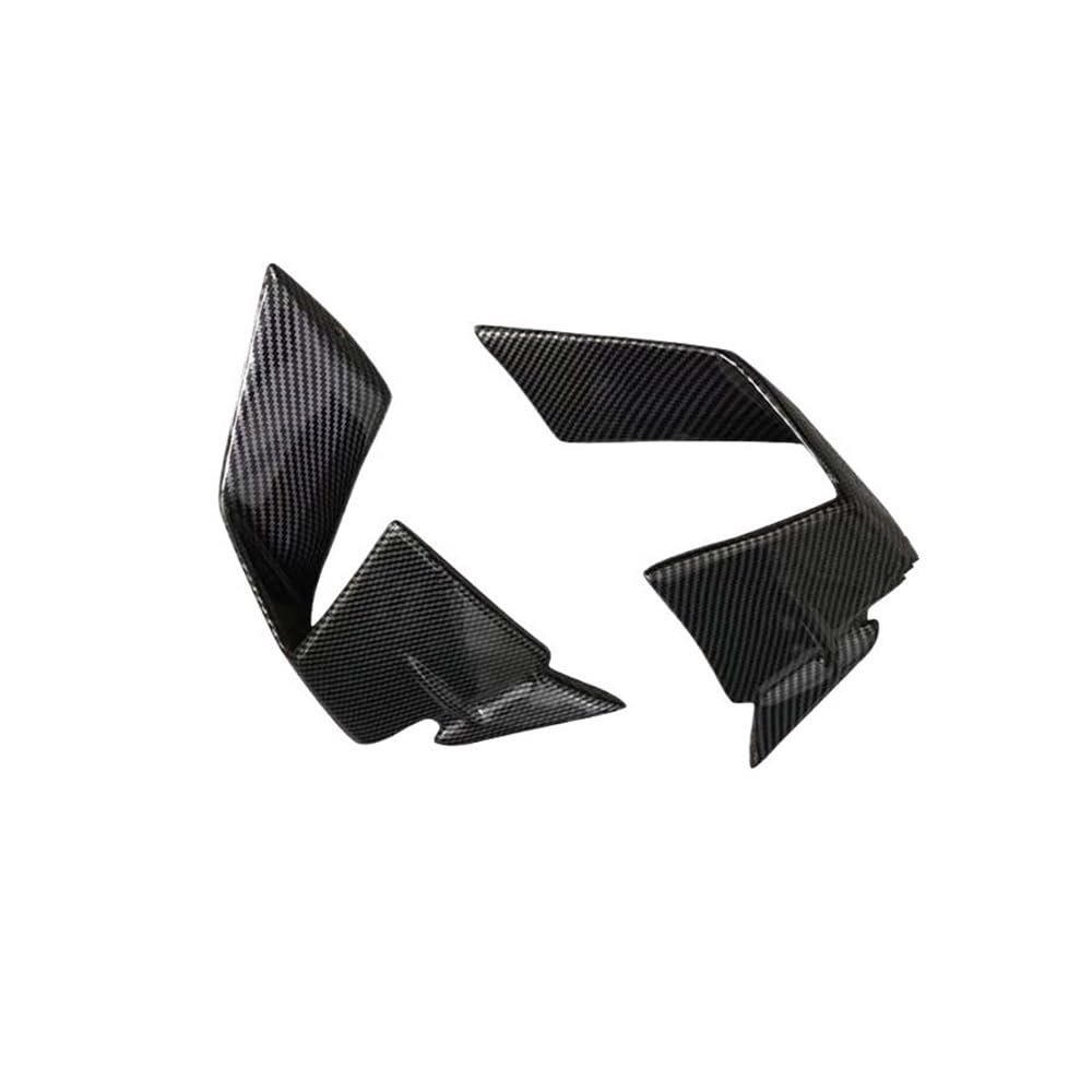 Motorrad Frontspoiler Feste Wind Winglets Winglet Aerodynamische Flügel Spoiler Für S1000RR Für M1000RR 2019-2023 Motorrad zubehör(Carbon Fiber Look) von Jiechao