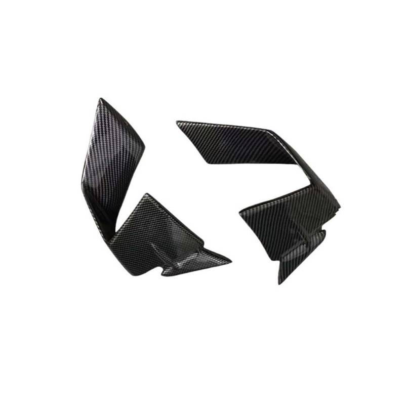 Motorrad Frontspoiler Feste Wind Winglets Winglet Aerodynamische Flügel Spoiler Für S1000RR Für M1000RR 2019-2023 Motorrad zubehör(Carbon Fiber Look) von Jiechao